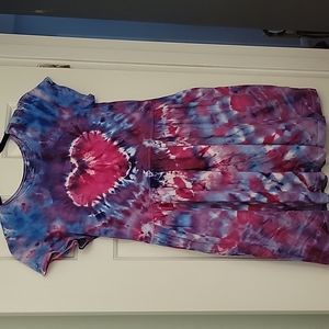 Tie Dye Girl's Dress with Pockets!